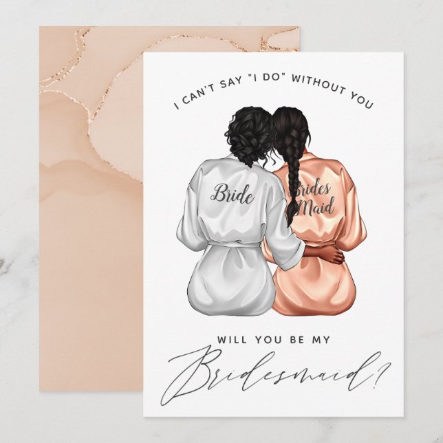 Invitación ¿Serás Mi Novia? Chicas De Silk Roban A Inv (Anverso / Reverso)