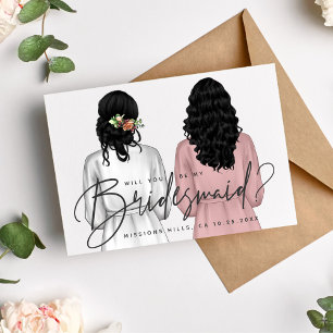 Invitación ¿Serás Mi Novia? Chicas en Robes V2 Invitados