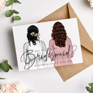 Invitación ¿Serás Mi Novia? Chicas en Robes V2 Invitados