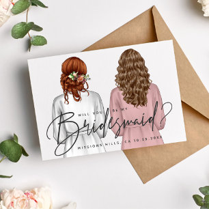 Invitación ¿Serás Mi Novia? Chicas en Robes V2 Invitados