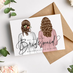 Invitación ¿Serás Mi Novia? Chicas en Robes V2 Invitados