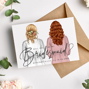 Invitación ¿Serás Mi Novia? Chicas en Robes V2 Invitados