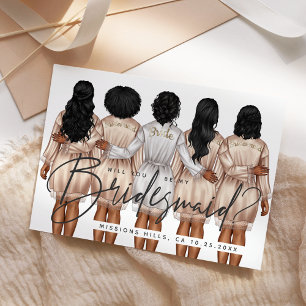 Invitación ¿Serás Mi Novia? Chicas en Robes V3