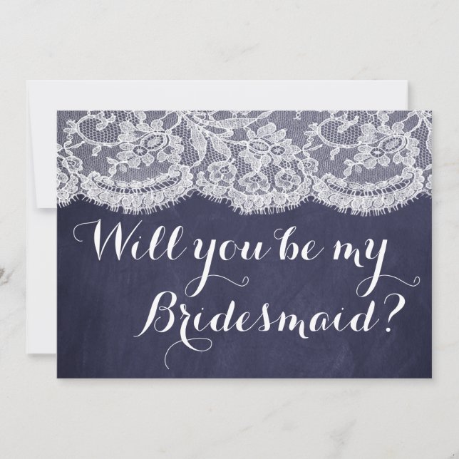 Invitación ¿Serás Mi Novia? Cuadros y encajes de la Armada (Anverso)