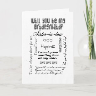 Invitación ¿Serás mi novia, cuñada?