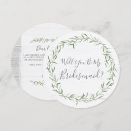 Invitación ¿Serás Mi Novia De Madera Rústica Y Leña?