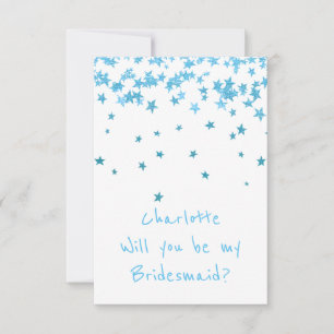 Invitación ¿Serás Mi Novia? Estrellas de Confetti