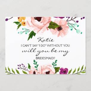 Invitación ¿Serás Mi Novia Floral?