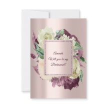 ¿Serás Mi Novia Marsala Ivory Rosa Gold?