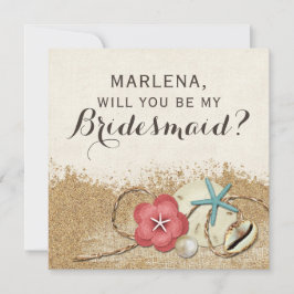 Invitación ¿Serás Mi Novia? Sandy Beach Wedding