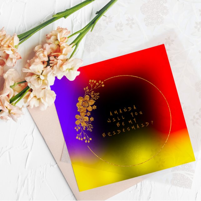 Invitación ¿Serás Mi Novia Tropical De Velvet Verde? (Subido por el creador)