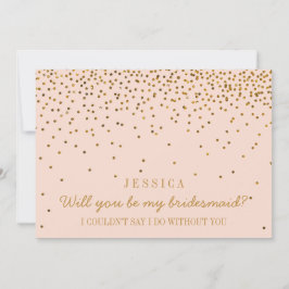 Invitación ¿Serás Mi Novia? Vintage Confetti