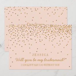 Invitación ¿Serás Mi Novia? Vintage Confetti