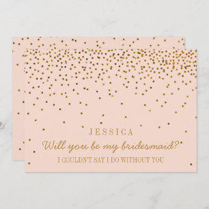 Invitación ¿Serás Mi Novia? Vintage Confetti