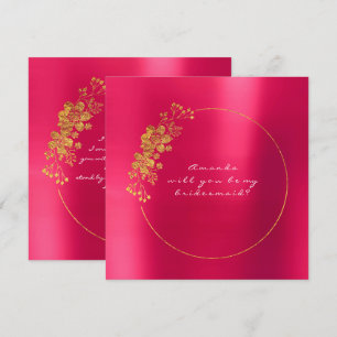 Invitación ¿Serás Mi Noviaria De La Raspberry De Oro?
