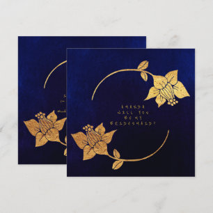 Invitación ¿Serás Mi Noviaria Velvet De La Marina Azul?