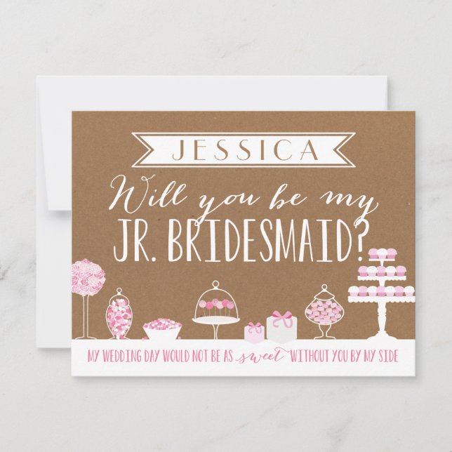 Invitación ¿Serás Mi Noviera? | Bridesmaid (Anverso)