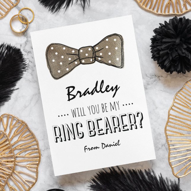 Invitación ¿Serás Mi Padrino de los Anillos? | Boda Rústica (Subido por el creador)