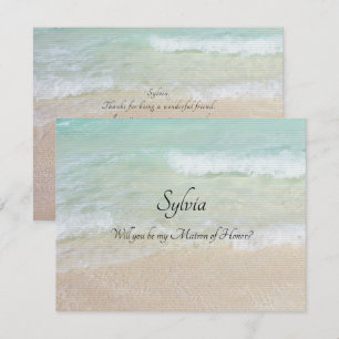 Invitación ¿Serás Mi Personalizado Bridal Party Beach?