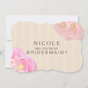 Invitación ¿Serás mi Personalizado de la dama de honor invita