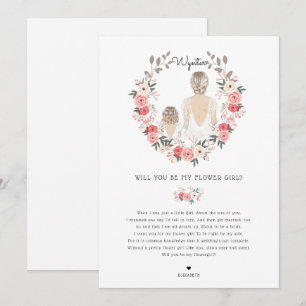 Invitación ¿Serás mi propuesta de dama de flores?