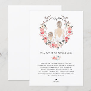 Invitación ¿Serás mi propuesta de dama de flores?