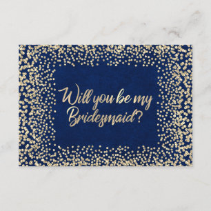 Invitación ¿Serás mi Purpurina de la Marina Azul de Novia?