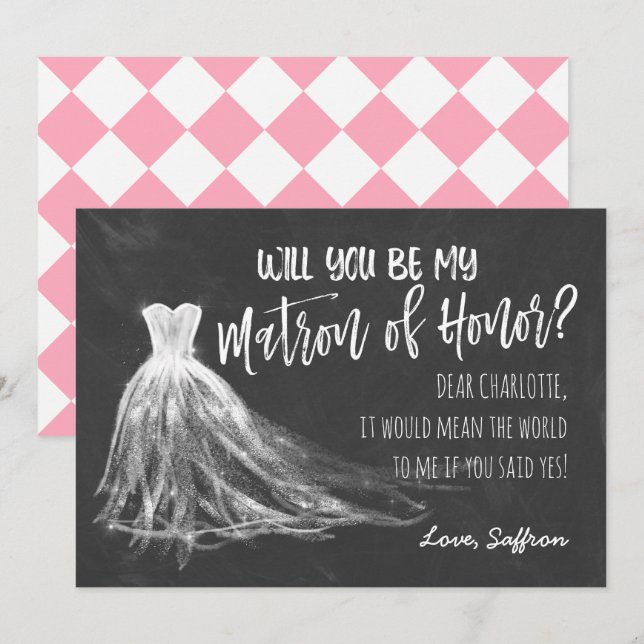 Invitación ¿Serás mi señoría de honor? (Anverso / Reverso)