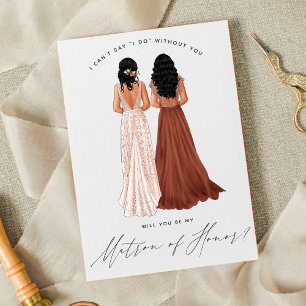 Invitación ¿Serás mi señoría de honor? Chicas de Gowns Inv