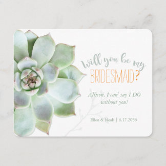 Invitación ¿Serás Mi Suculenta Boda?