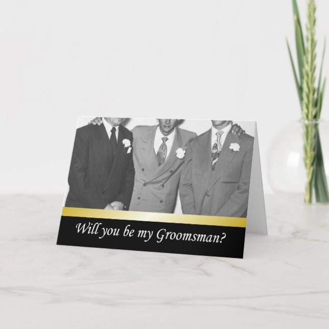 Invitación ¿Serás mis Groomsmen? - DIVERSIÓN (Anverso)