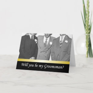 Invitación ¿Serás mis Groomsmen? - DIVERSIÓN