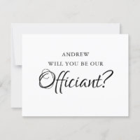 ¿Serás Nuestro Oficiante | Boda Cásanos