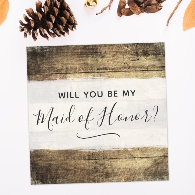 Invitación ¿Serás una empleada de honor Boda de una granja de (Subido por el creador)