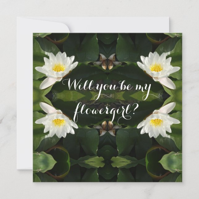 Invitación ¿Serás una flor? (Anverso)