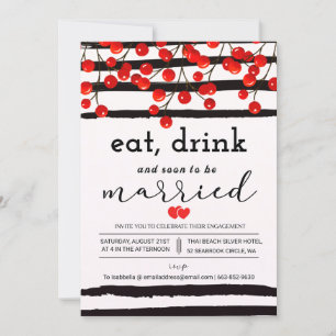 Invitación Serenade de cerezo abraza la belleza de la natural