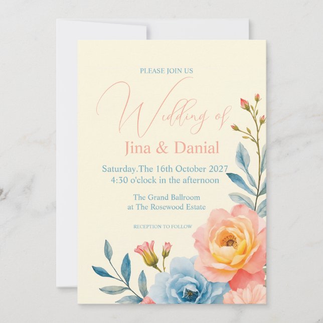 Invitación Serenata de Jardín (Anverso)