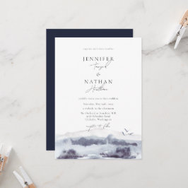 Invitación Serene Landscape Watercolor Boda