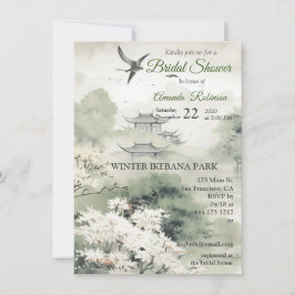 Invitación Serene Tranquilidad tema japonés