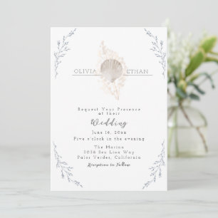 Invitación Serenidad del Boda del Mar