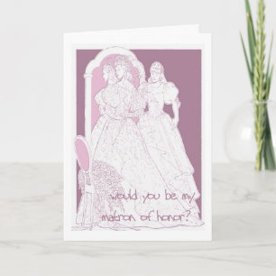 Invitación sería mi matrona de honor
