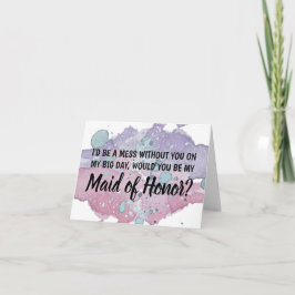 Invitación Sería un lío sin ti en mi gran día