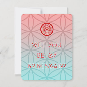 Invitación serías mi dama de honor sagrada