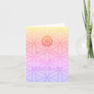 Invitación serías mi dama de honor sagrada