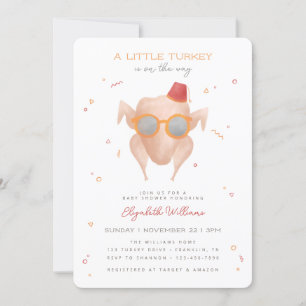 Invitación Serie de amigos de TV Baby Shower de Turquía