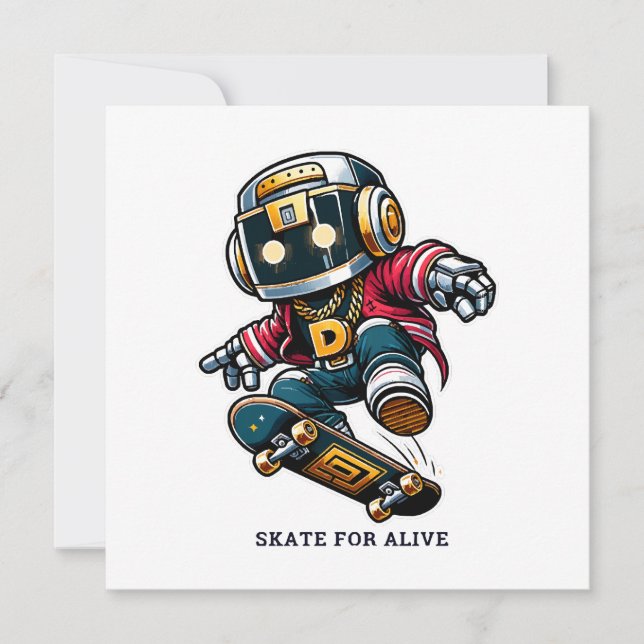 Invitación Serie Skate Style Street (Anverso)