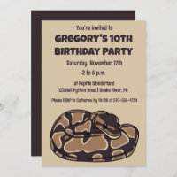 Serpiente de Ball Python, marrón y tan personaliza