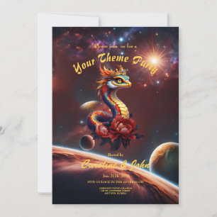 Invitación Serpiente estrella real del universo