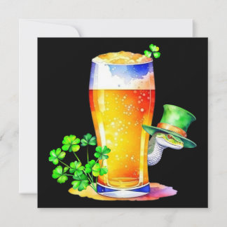 Invitación Serpientes irlandesas y cerveza St. Patrick's Day