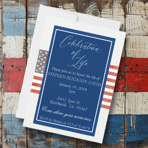 Invitación Servicio conmemorativo de celebración de la vida B